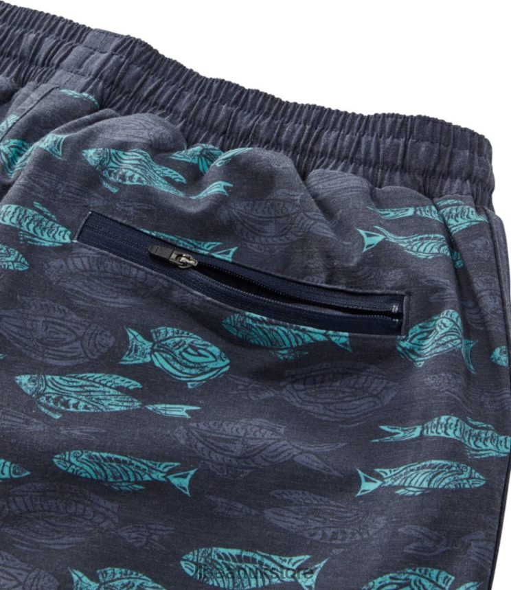 Clothing L.L.Bean All-Adventure Swim Shorts Paprika Crosshatch Men 0VRR66326