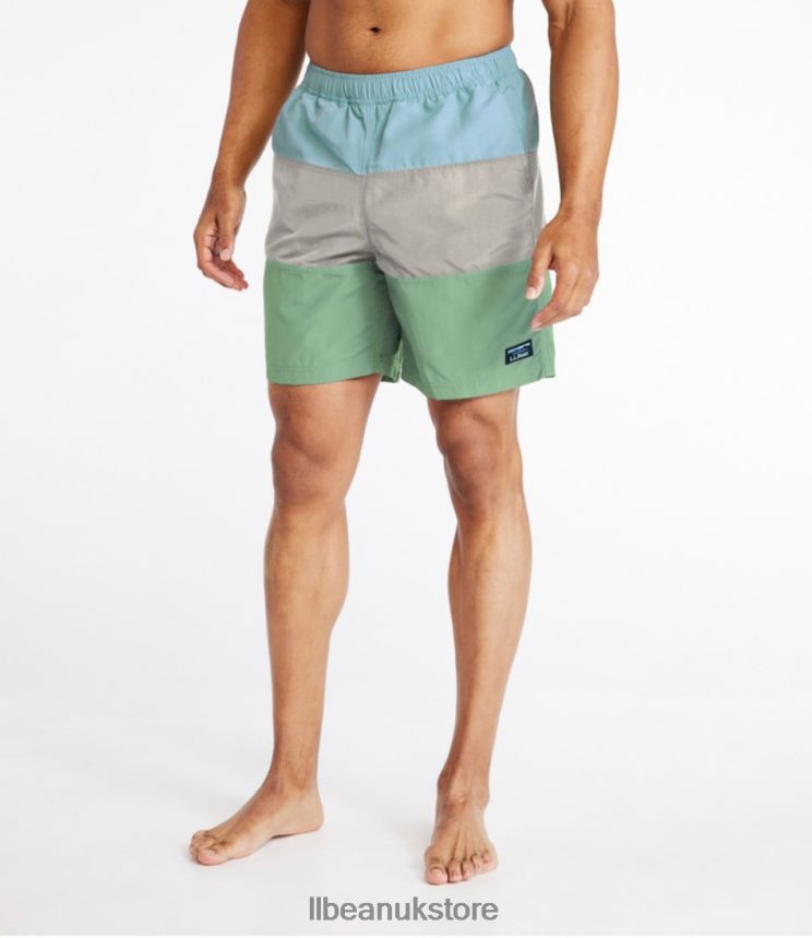 Clothing L.L.Bean Classic Supplex Sport Shorts Navy/Platinum/Warm Gold Men 0VRR663179