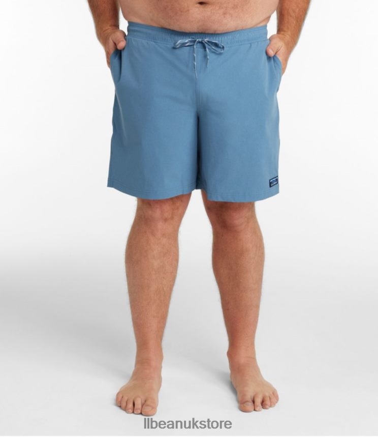 Clothing L.L.Bean Vacationland Stretch Swim Trunks Bayside Blue Men 0VRR66330