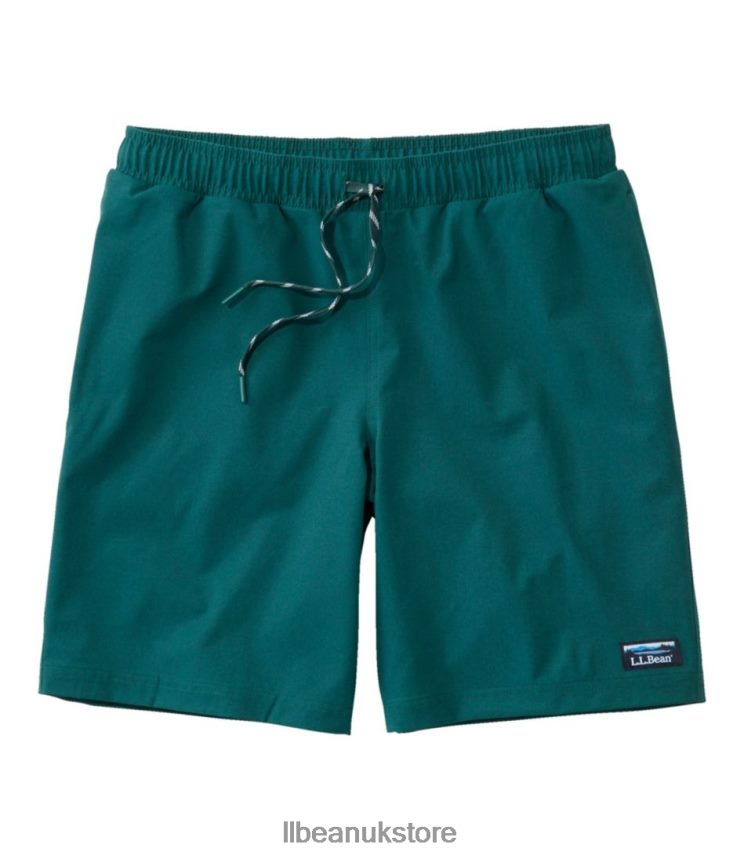 Clothing L.L.Bean Vacationland Stretch Swim Trunks Dark Pine Men 0VRR663215