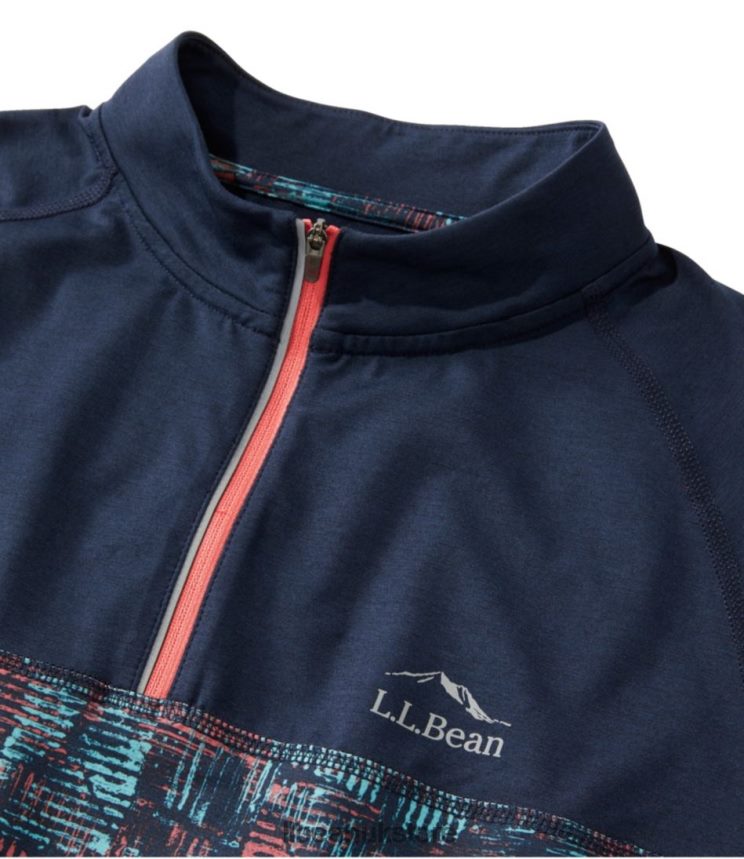 Clothing L.L.Bean Comfort Cycling Jersey Classic Navy Geo Print/Classic Navy Men 0VRR66595