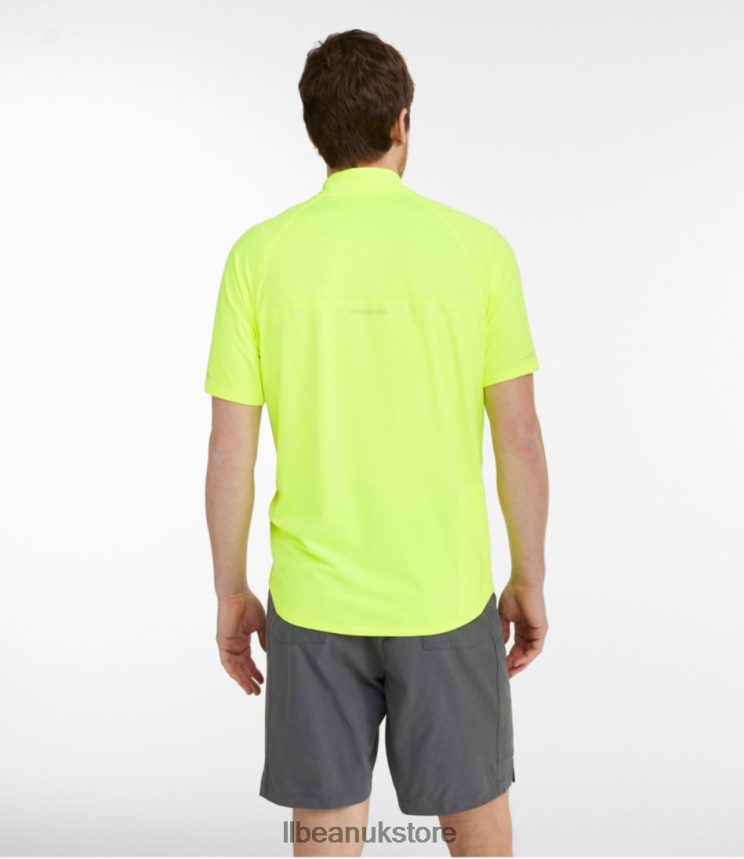 Clothing L.L.Bean Comfort Cycling Jersey Electric Yellow Men 0VRR663334