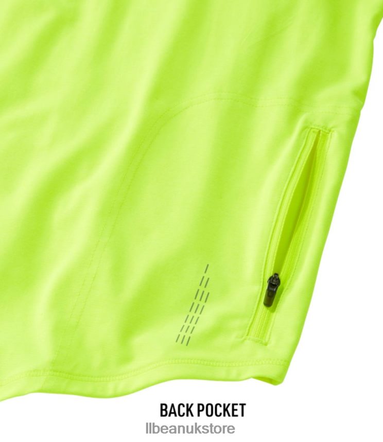 Clothing L.L.Bean Comfort Cycling Jersey Electric Yellow Men 0VRR663334