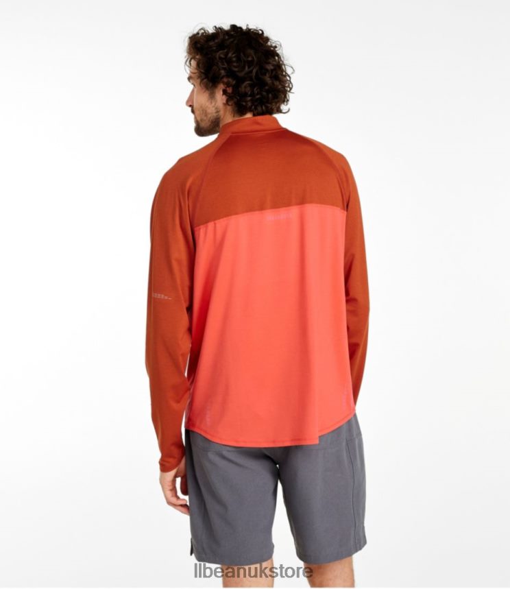 Clothing L.L.Bean Comfort Cycling Jersey Paprika/Adobe Red Men 0VRR661430