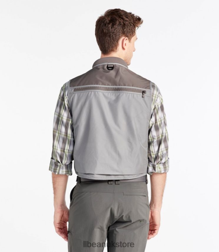 Fishing L.L.Bean Angler Fishing Vest Mineral Gray/Asphalt Men 0VRR661475
