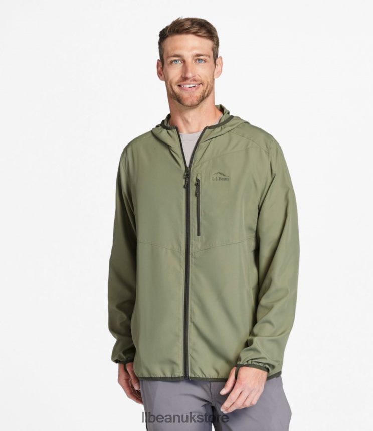 Fishing L.L.Bean No Fly Zone Jacket Olive Gray Men 0VRR663905