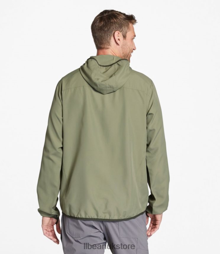 Fishing L.L.Bean No Fly Zone Jacket Olive Gray Men 0VRR663905
