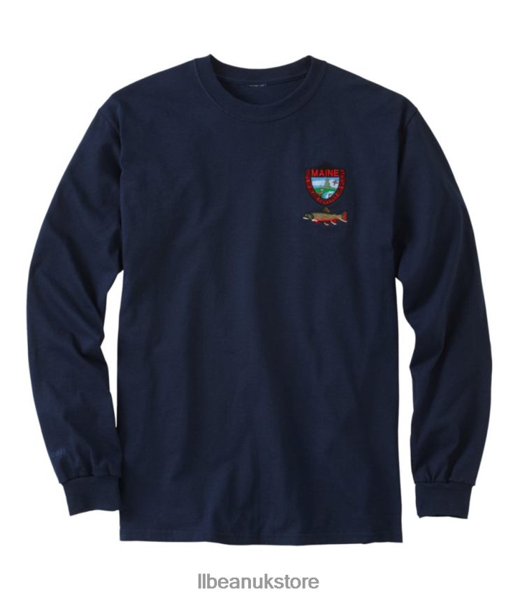 Fishing L.L.Bean MIF&W Tee Navy Men 0VRR66584