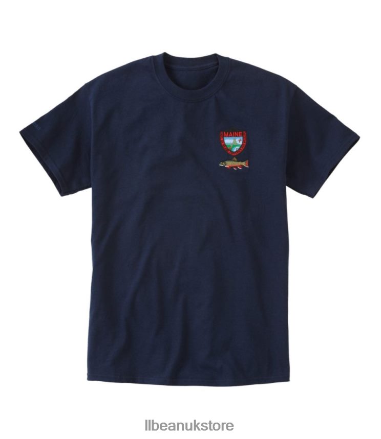 Fishing L.L.Bean MIF&W Tee Navy Men 0VRR66731