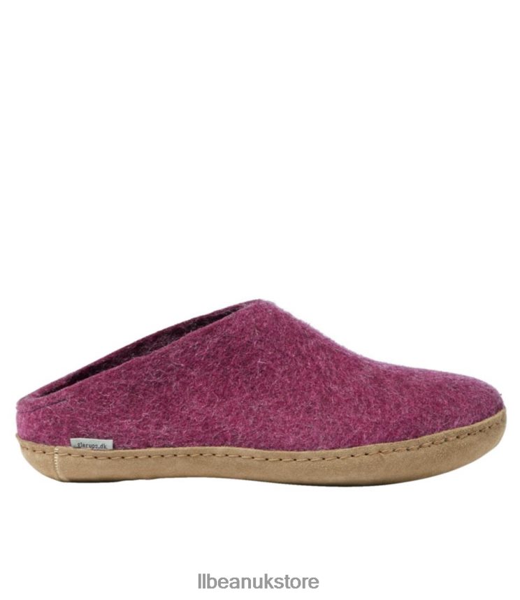 Footwear L.L.Bean Glerups Wool Slippers Cranberry Men 0VRR665201