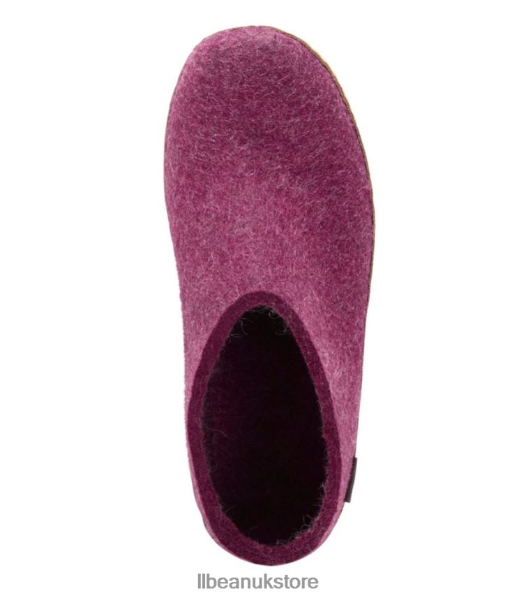 Footwear L.L.Bean Glerups Wool Slippers Cranberry Men 0VRR665201