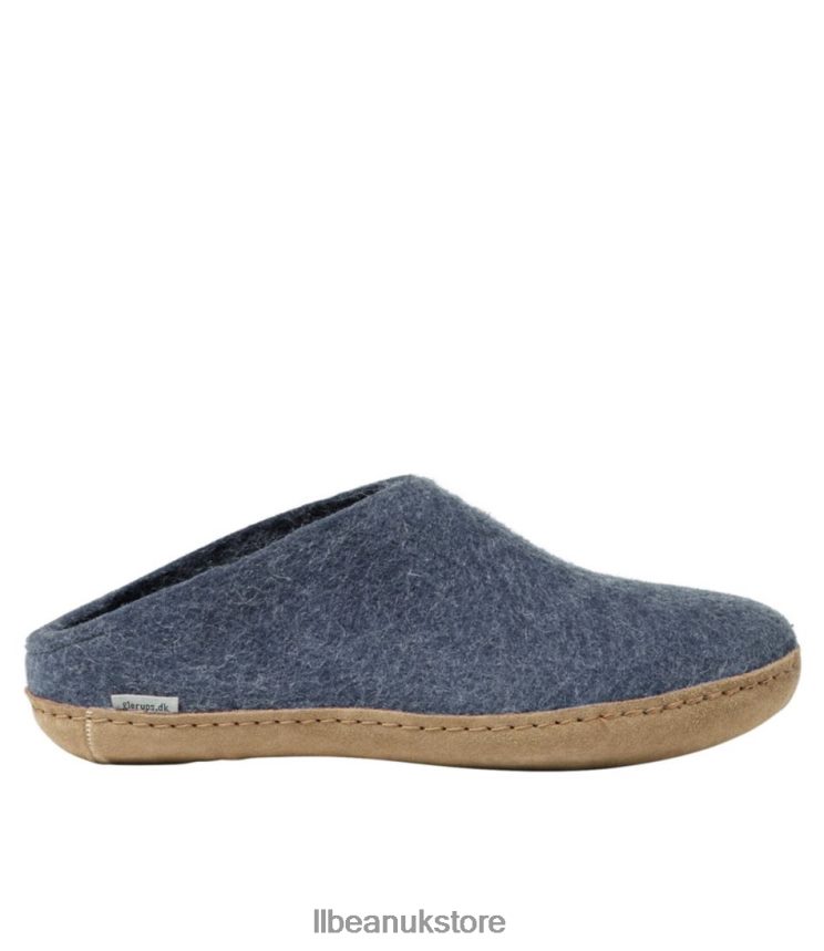 Footwear L.L.Bean Glerups Wool Slippers Denim Men 0VRR666109