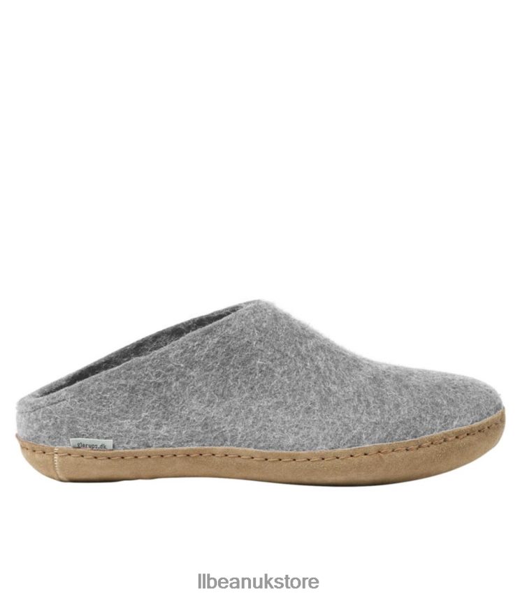 Footwear L.L.Bean Glerups Wool Slippers Grey Men 0VRR661070