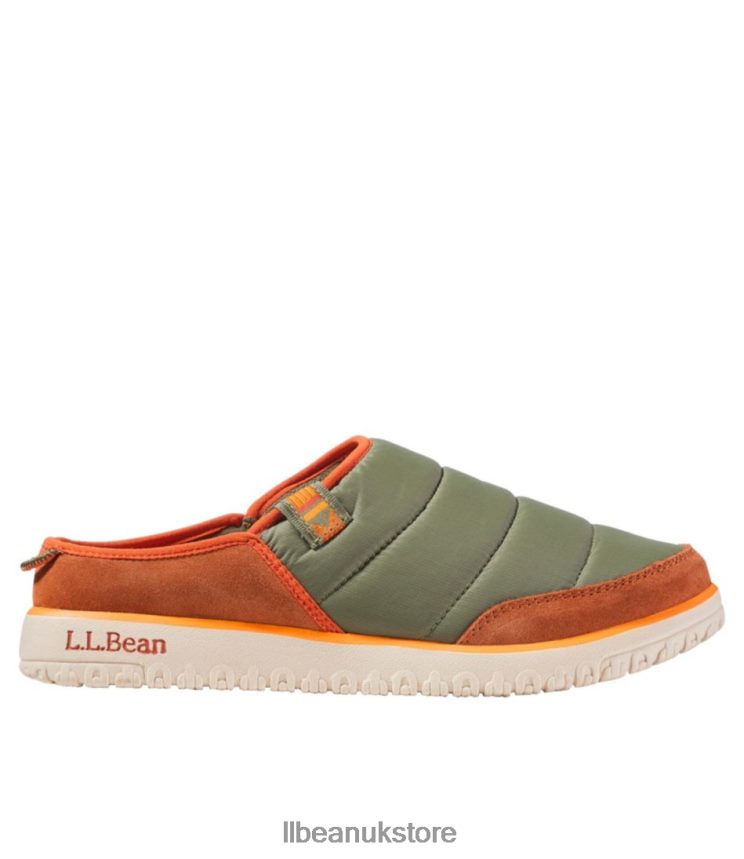 Footwear L.L.Bean Mountain Classic Quilted Slides Adobe/Deep Olive Men 0VRR661095