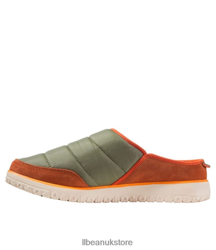 Footwear L.L.Bean Mountain Classic Quilted Slides Adobe/Deep Olive Men 0VRR661095