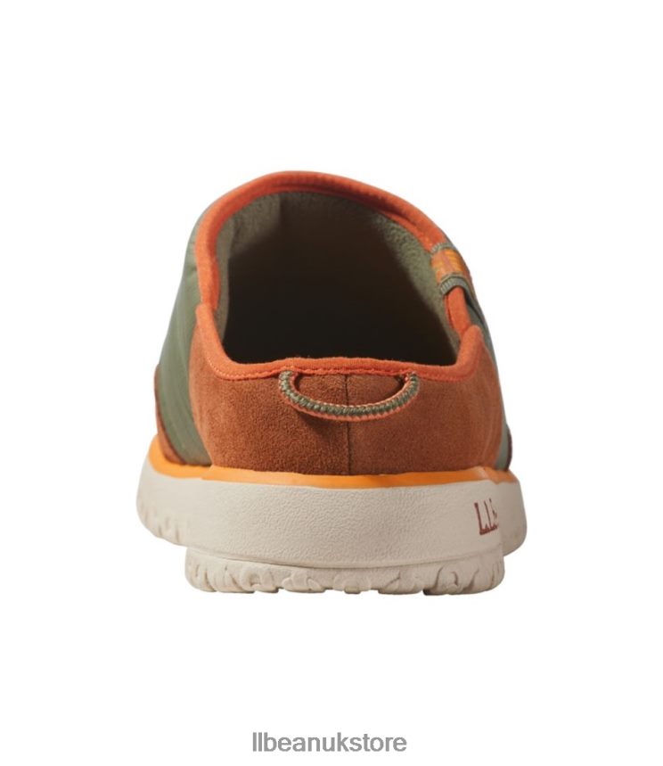 Footwear L.L.Bean Mountain Classic Quilted Slides Adobe/Deep Olive Men 0VRR661095