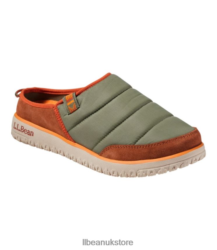 Footwear L.L.Bean Mountain Classic Quilted Slides Adobe/Deep Olive Men 0VRR661095