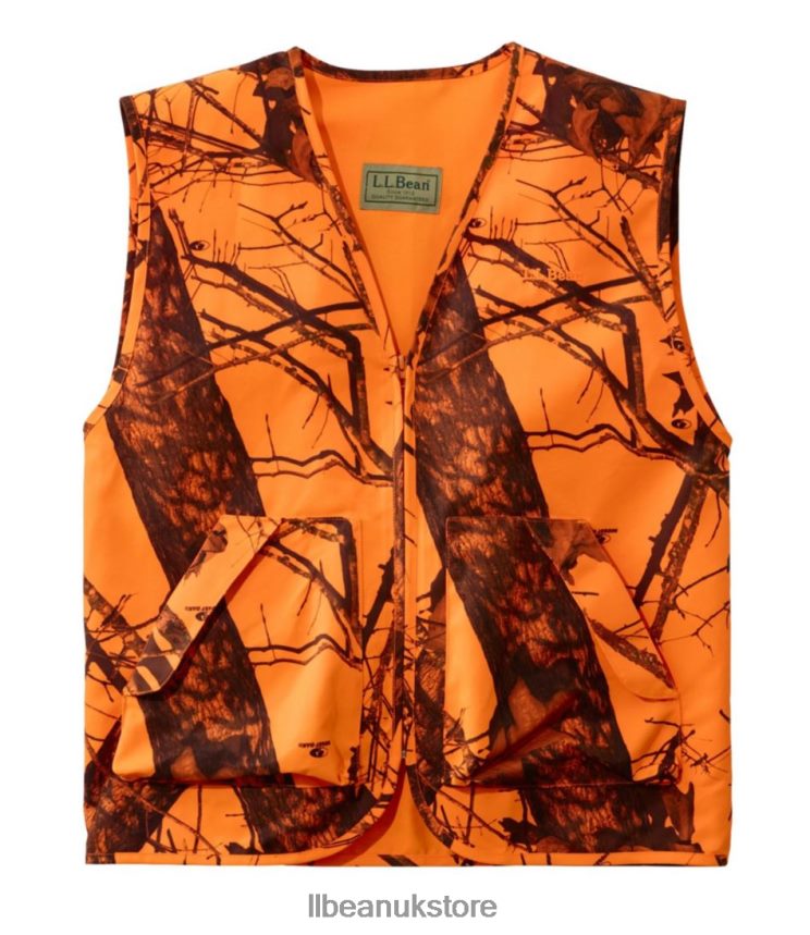 Outdoor Equipment L.L.Bean Big Game Hunting Safety Vest Mossy Oak Blaze Men 0VRR662146