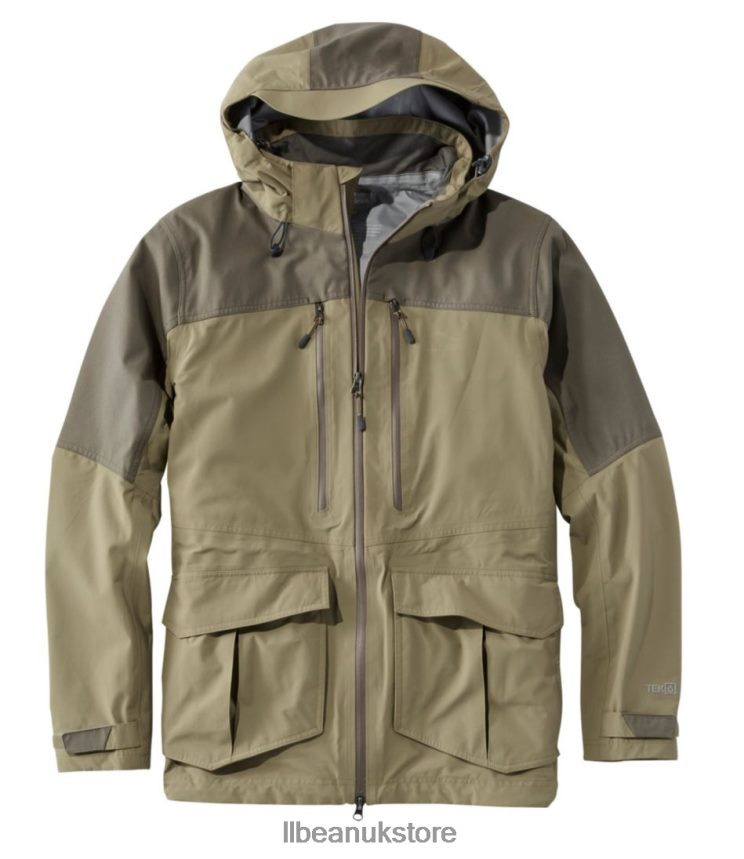Outdoor Equipment L.L.Bean Tek Upland Waterproof Jacket Ash/Dark Mushroom Men 0VRR66932
