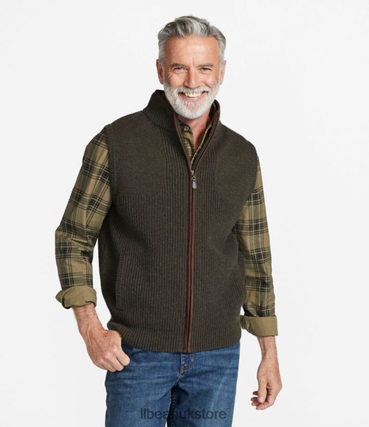Outdoor Equipment L.L.Bean Waterfowl Sweater Vest Sable Men 0VRR663936