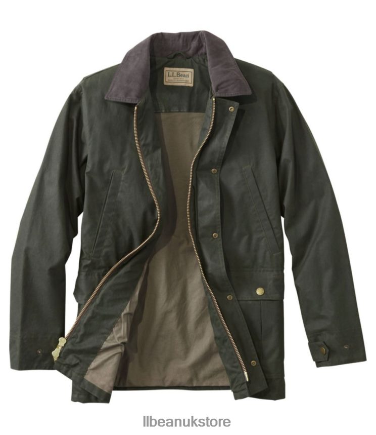 Outdoor Equipment L.L.Bean x Double L Waxed-Cotton Upland Coat Loden Men 0VRR663703