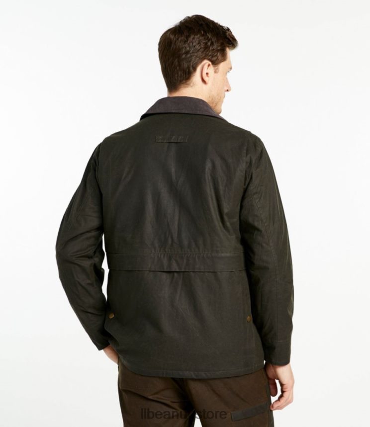 Outdoor Equipment L.L.Bean x Double L Waxed-Cotton Upland Coat Maple Brown Men 0VRR66952