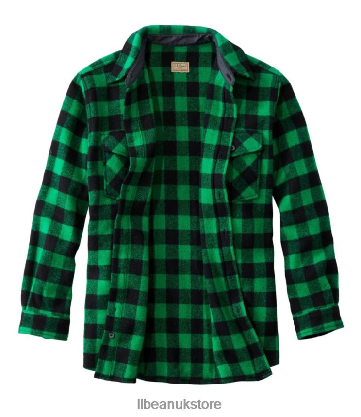 Outdoor Equipment L.L.Bean Maine Guide Shirt Green/Black Men 0VRR661748