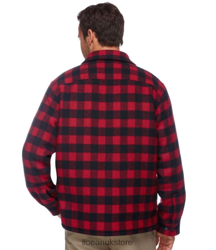 Outdoor Equipment L.L.Bean Maine Guide Shirt with PrimaLoft Red/Black Men 0VRR665242