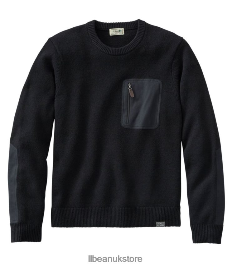 Outdoor Equipment L.L.Bean Maine Guide Merino Sweater Black Men 0VRR665235