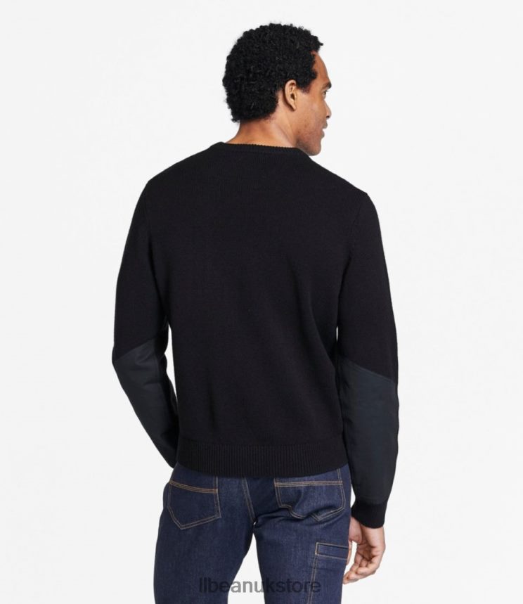 Outdoor Equipment L.L.Bean Maine Guide Merino Sweater Black Men 0VRR665235