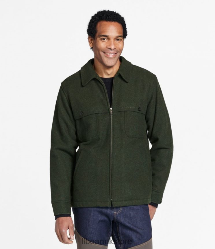 Outerwear L.L.Bean Maine Guide Zip-Front Jac-Shirt with PrimaLoft Loden Men 0VRR66911