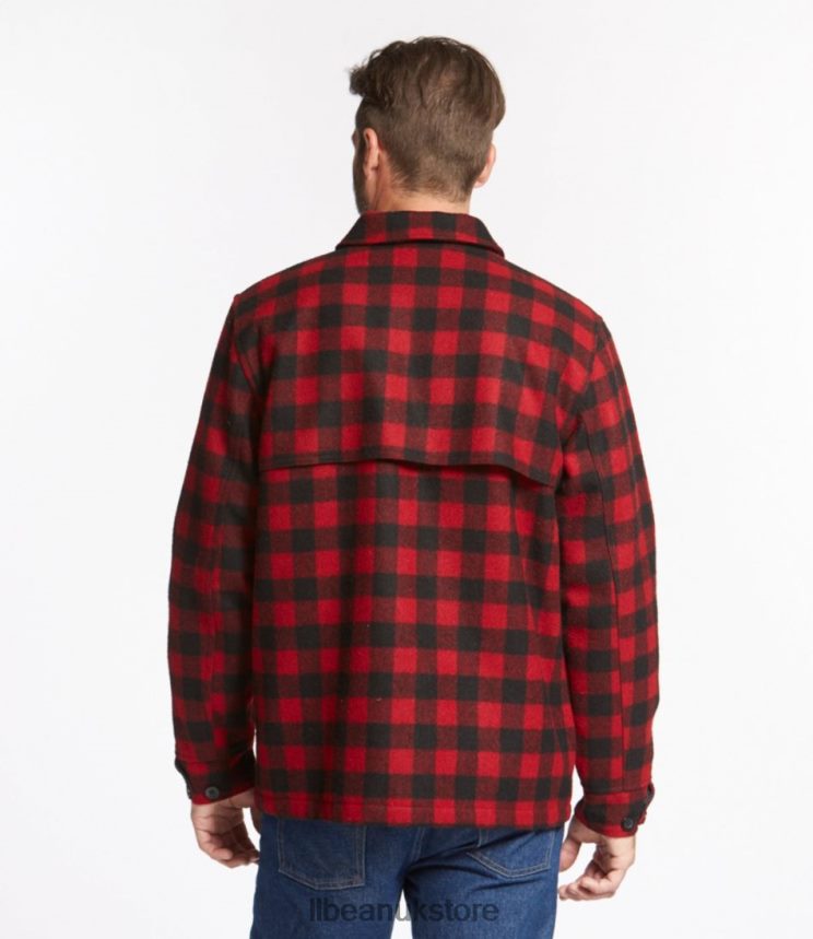 Outerwear L.L.Bean Maine Guide Zip-Front Jac-Shirt with PrimaLoft Red/Black Men 0VRR665114