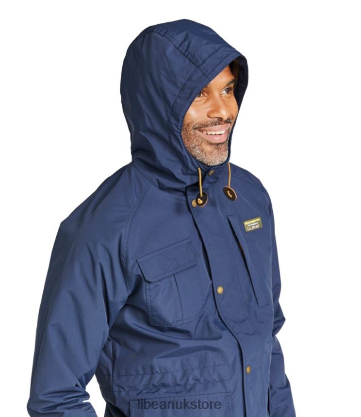 Outerwear L.L.Bean Mountain Classic Water-Resistant Jacket Nautical Navy Men 0VRR66519