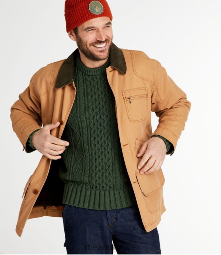 Outerwear L.L.Bean Original Field Coat with Wool/Nylon Liner Olive Men 0VRR66576