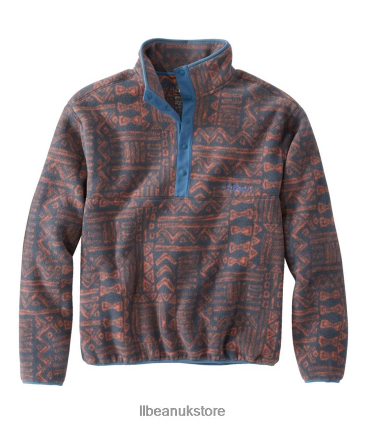Outerwear L.L.Bean Classic Fleece Pullover Ember Geo Men 0VRR66868
