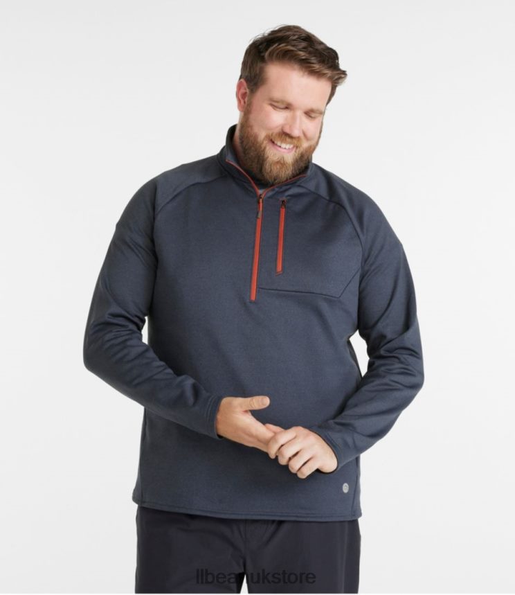 Outerwear L.L.Bean Mountain Fleece Carbon Navy Men 0VRR666681