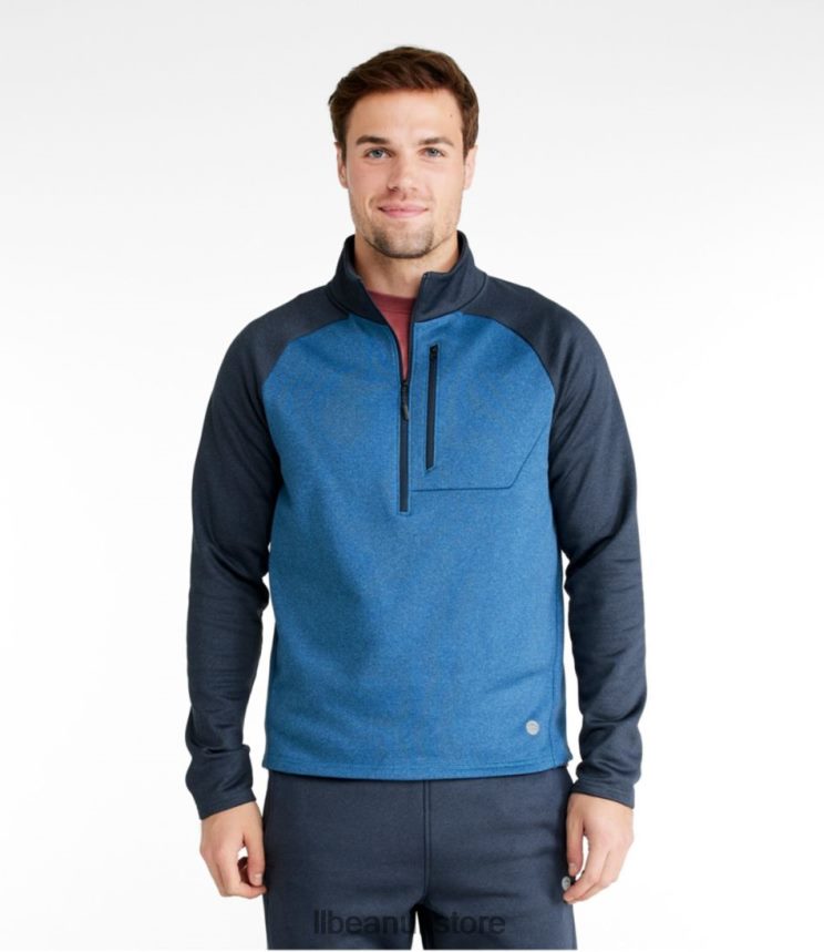 Outerwear L.L.Bean Mountain Fleece Half-Zip Alloy Gray/Woodsmoke Men 0VRR664964