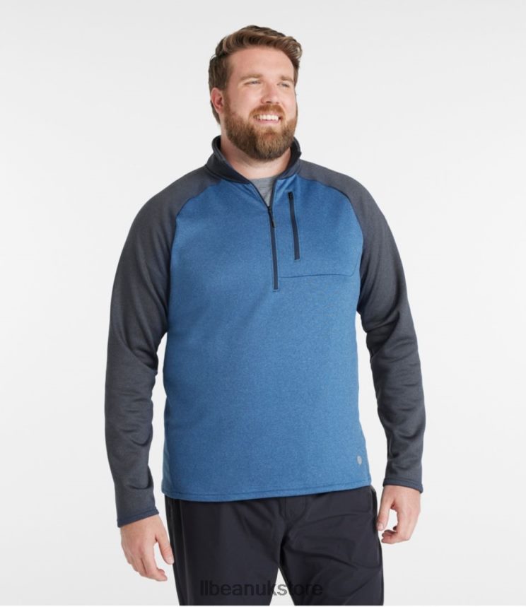 Outerwear L.L.Bean Mountain Fleece Half-Zip Carbon Navy/Marine Blue Men 0VRR663422
