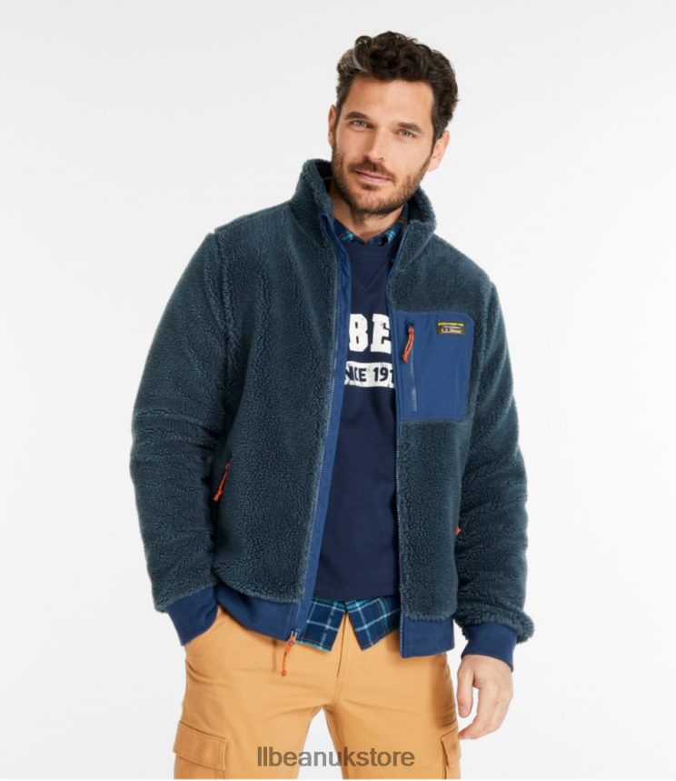 Outerwear L.L.Bean Sherpa Fleece Jacket Dark Pine/Dark Bronze Men 0VRR666618