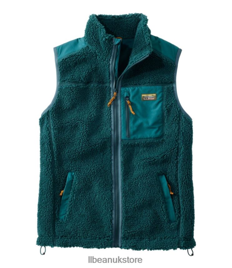 Outerwear L.L.Bean Sherpa Vest Dark Pine Men 0VRR666615