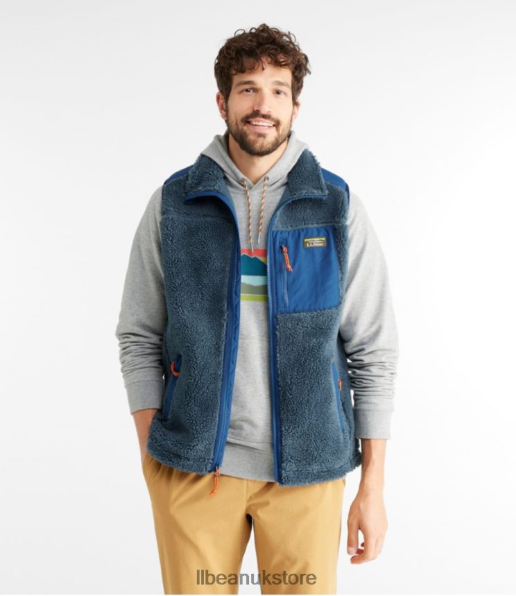 Outerwear L.L.Bean Sherpa Vest Storm Blue Men 0VRR66524