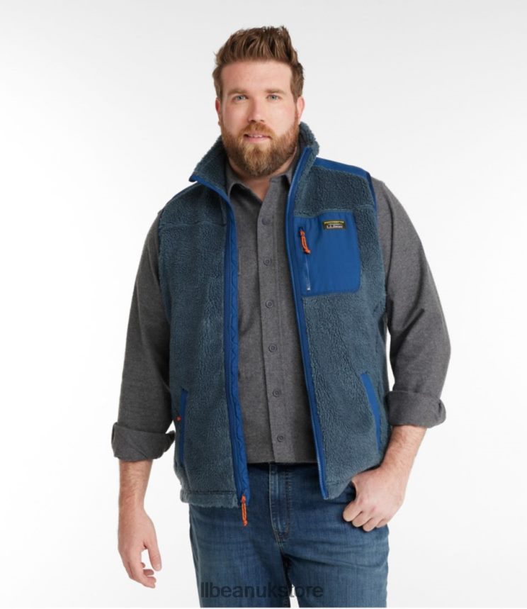 Outerwear L.L.Bean Sherpa Vest Storm Blue Men 0VRR66524
