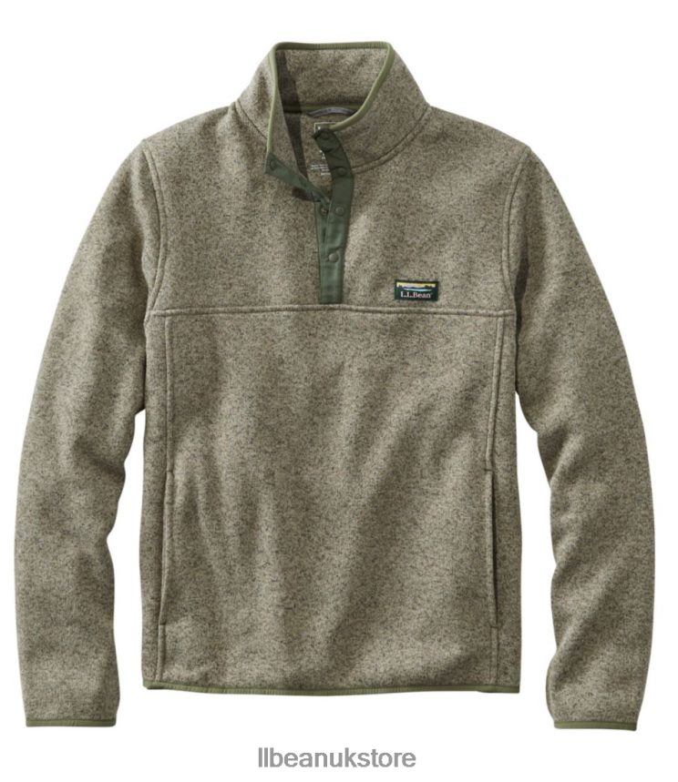 Outerwear L.L.Bean Sweater Fleece Pullover Eucalyptus Men 0VRR667220