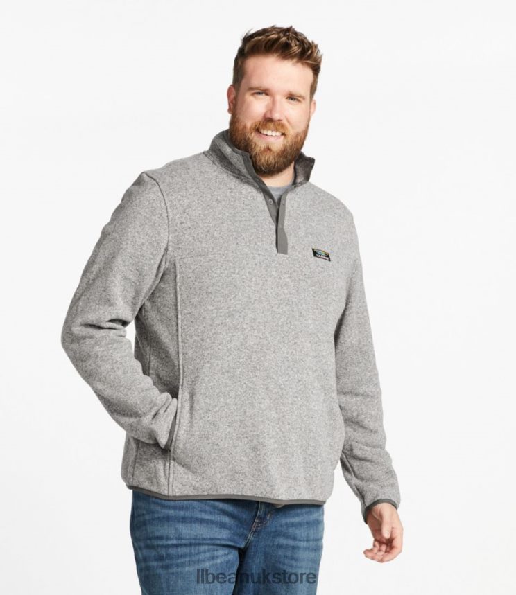 Outerwear L.L.Bean Sweater Fleece Pullover Iron Blue Men 0VRR667055