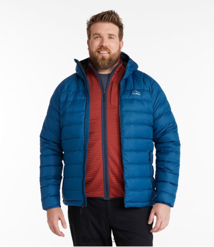 Outerwear L.L.Bean Down Hooded Jacket Gunmetal Gray Men 0VRR665123