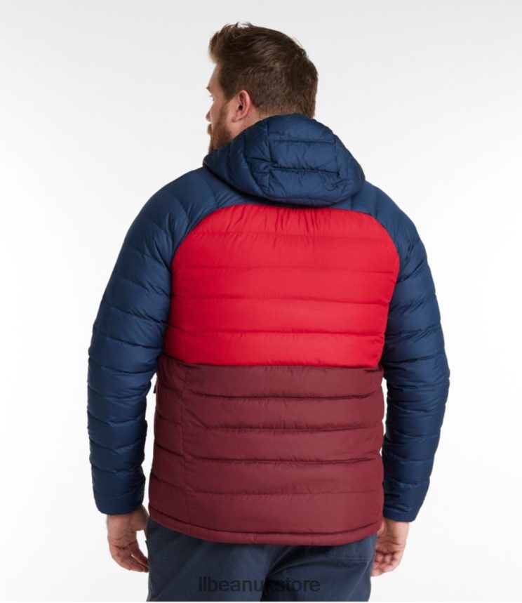 Outerwear L.L.Bean Down Hooded Jacket Marine Blue/Nautical Navy Men 0VRR663678