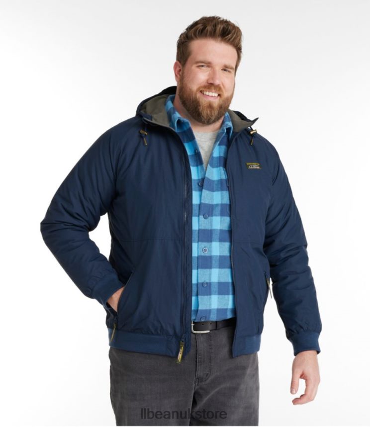 Outerwear L.L.Bean Insulated 3-Season Bomber Hooded Jacket Thyme Men 0VRR663700