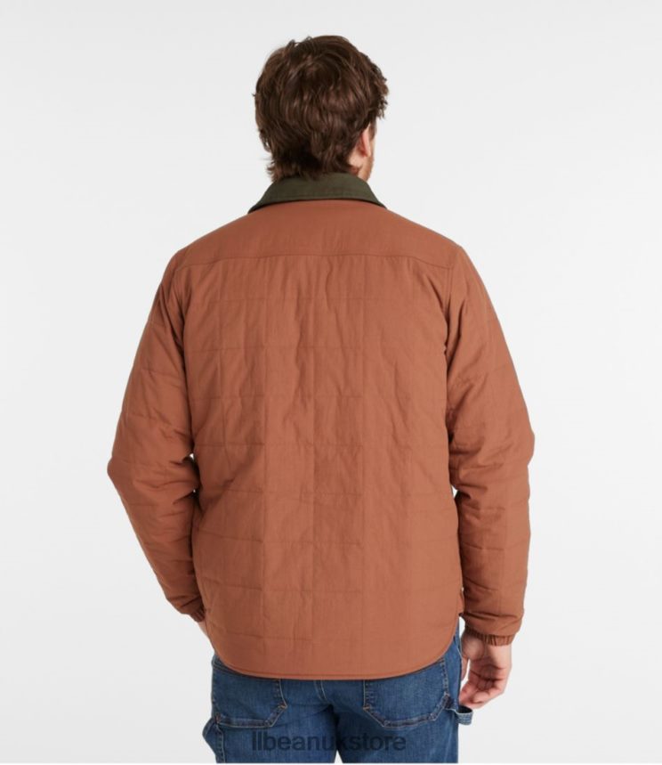 Outerwear L.L.Bean Insulated Utility Shirt Jacket Alloy Gray Men 0VRR663666