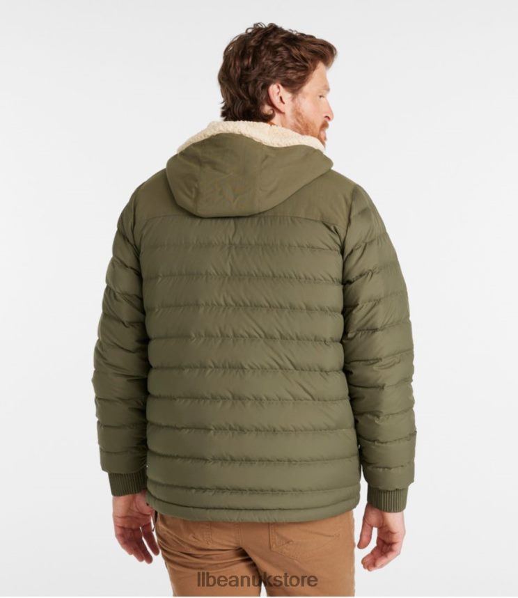 Outerwear L.L.Bean Mountain Classic Down Hooded Jacket Kelp Green Men 0VRR663549