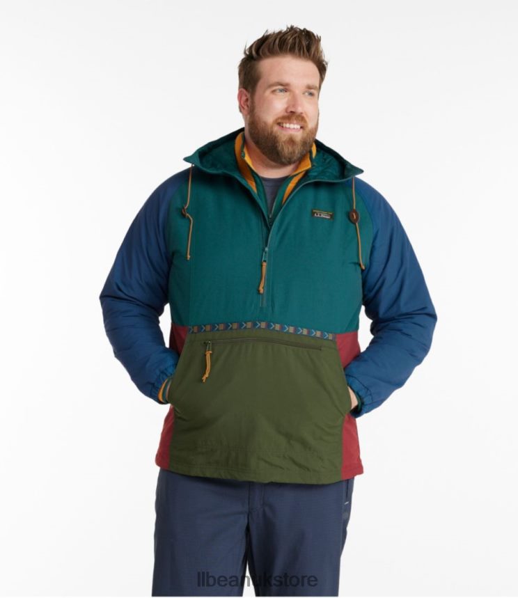 Outerwear L.L.Bean Mountain Classic Insulated Anorak Spruce/Tuscan Olive Men 0VRR66581